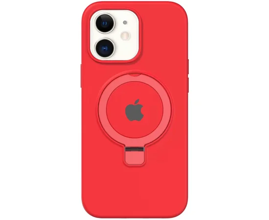 Чохол Silicone Case Full Protective with Ring для Apple iPhone 11 (6.1") Red