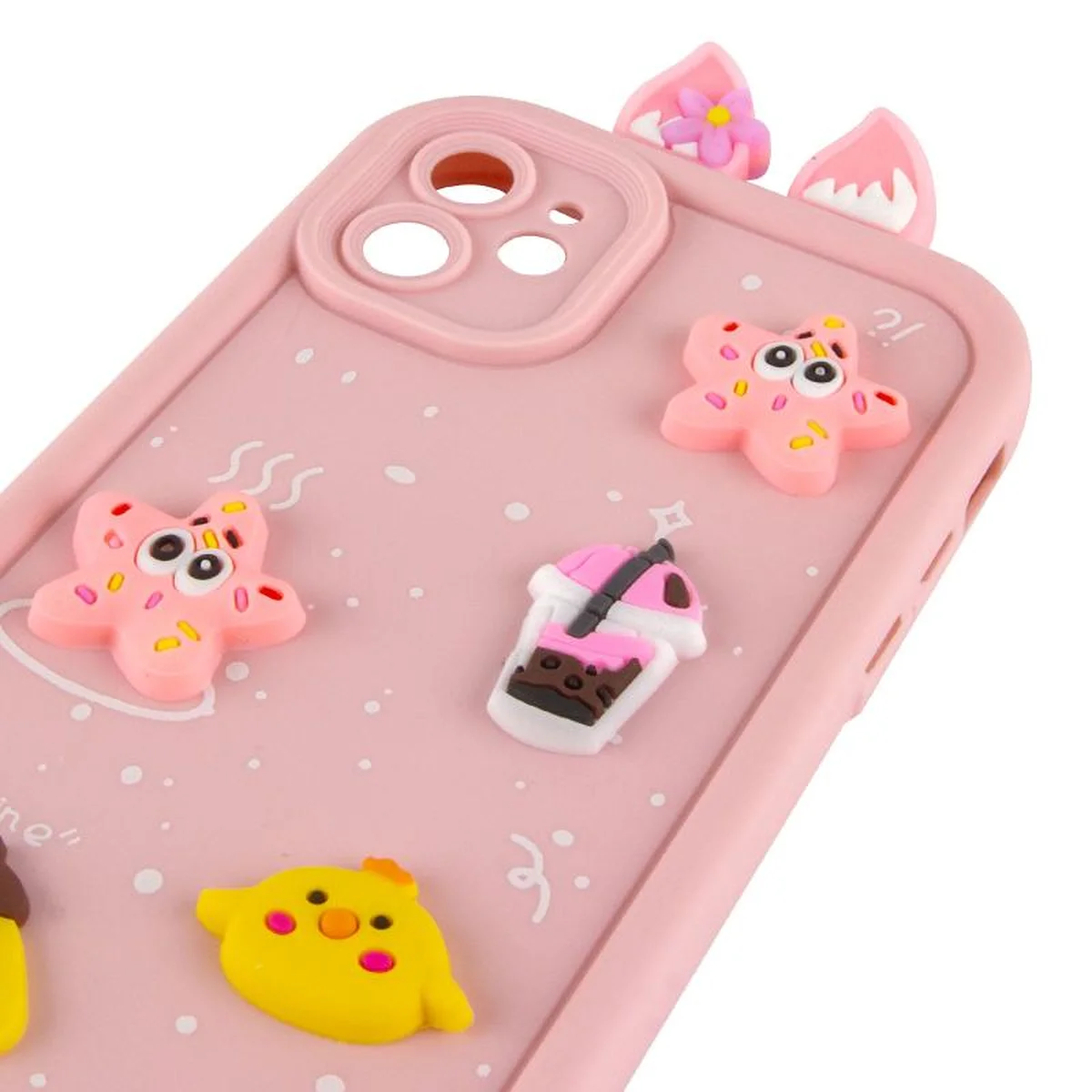 Чехол TPU Toys Case with Ears для Apple iPhone 11 (6.1") Light Pink
