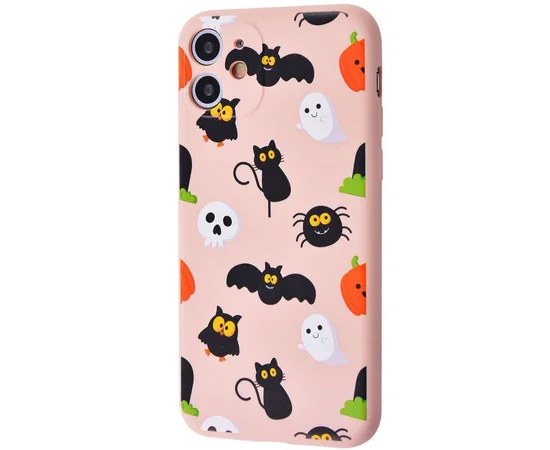 TPU чехол WAVE Fancy для Apple iPhone 11 (6.1") Black cats / Pink sand