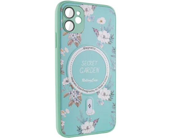 TPU+PC чехол Secret Garden with MagSafe для Apple iPhone 11 (6.1") Mint