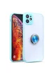 TPU-PC чехол Deen Shadow Ring series для Apple iPhone 11 (6.1") Бледно-бирюзовый