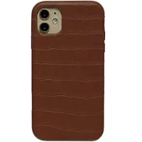 Шкіряний чохол Croco Leather для Apple iPhone 11 (6.1 ") Brown
