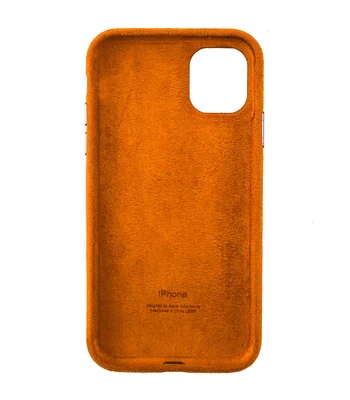 Чехол ALCANTARA Case Full для Apple iPhone 11 (6.1") Оранжевый