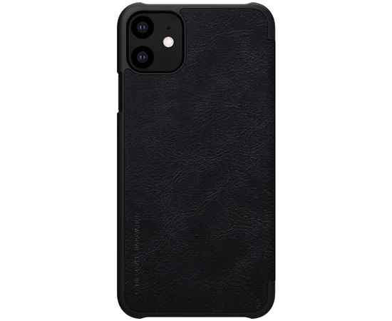 Кожаный чехол (книжка) Nillkin Qin Series для Apple iPhone 11 (6.1") Черный