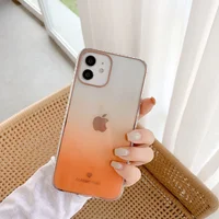 TPU+Glass чехол Aurora Classic для Apple iPhone 11 (6.1") Оранжевый