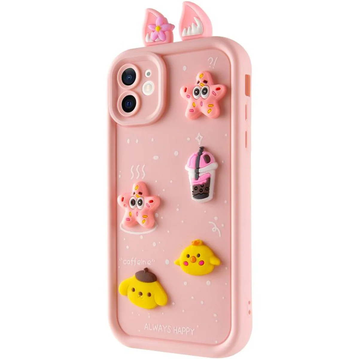 Чехол TPU Toys Case with Ears для Apple iPhone 11 (6.1") Light Pink