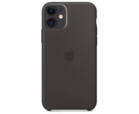 Чехол Silicone case (A) для Apple iPhone 11 (6.1") Черный / Black