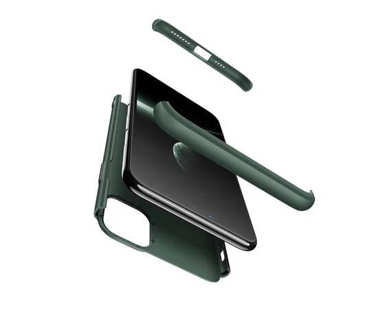 Пластиковая накладка GKK LikGus 360 градусов для Apple iPhone 11 (6.1") Темно-зеленый