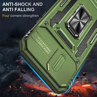 Ударопрочный чехол Camshield Army Ring для Apple iPhone 11 (6.1") Оливковый / Army Green