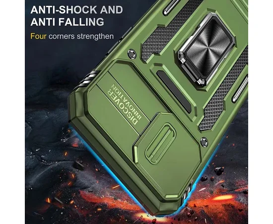 Удароміцний чохол Camshield Army Ring для Apple iPhone 11 (6.1") Оливковий / Army Green