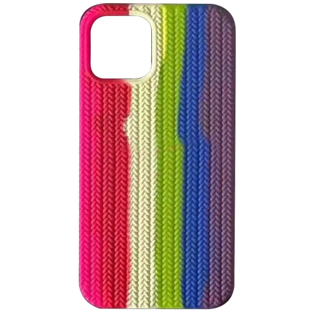 Чохол Silicone case Full Braided для Apple iPhone 11 (6.1 ") Рожевий / Фіолетовий