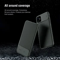 Карбонова накладка Nillkin Camshield (шторка на камеру) для Apple iPhone 11 (6.1 ") Зелений / Dark Green
