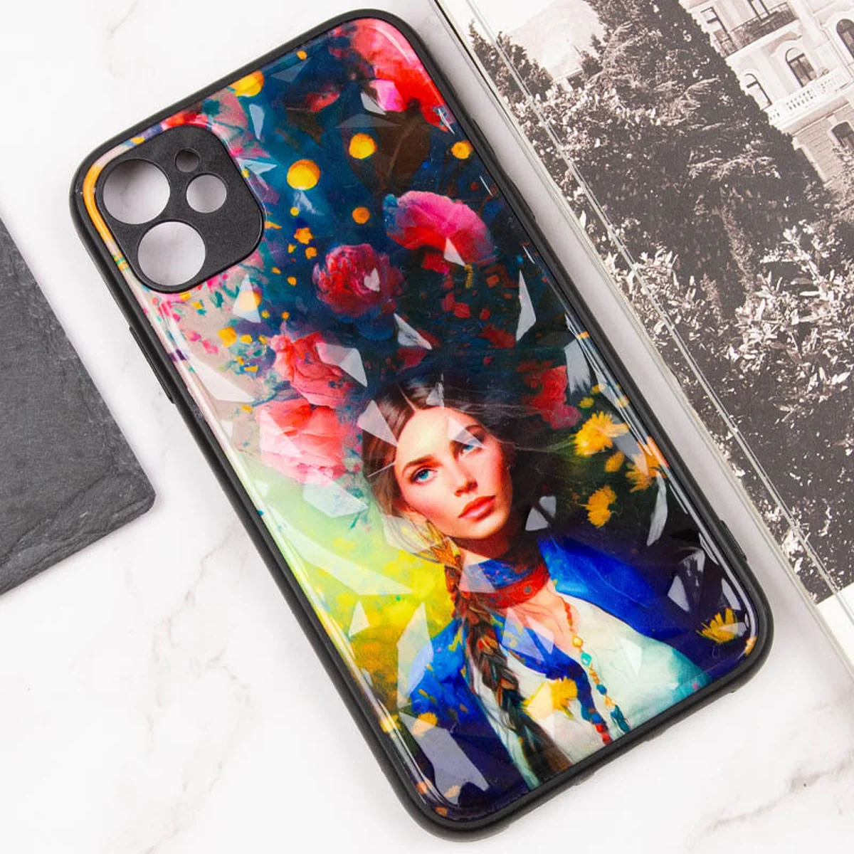 TPU+PC чехол Prisma Ladies для Apple iPhone 11 (6.1") Peonies