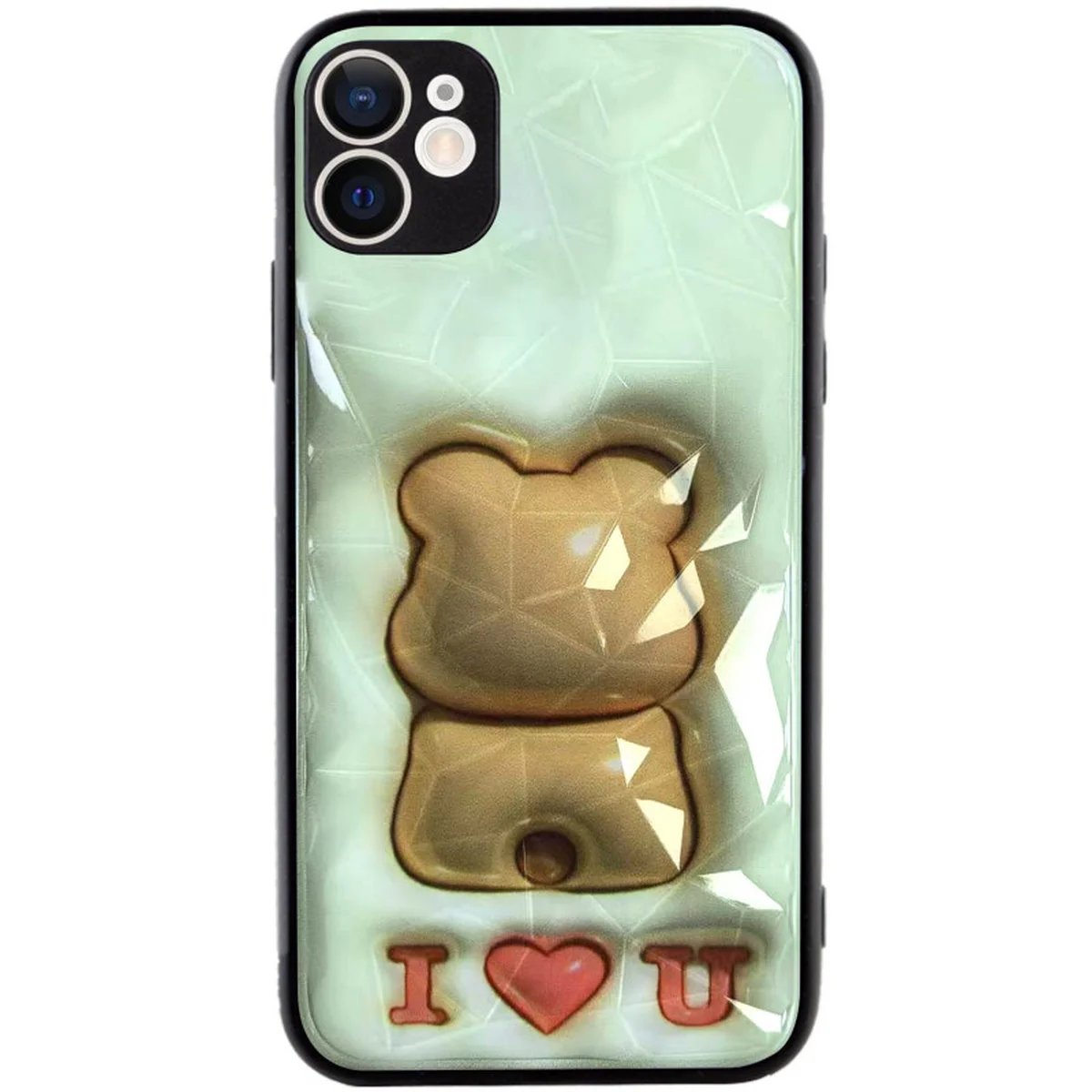 TPU+PC чехол Prisma Fluffie для Apple iPhone 11 (6.1") Bear