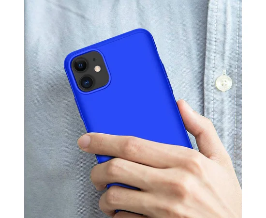 Пластиковая накладка GKK LikGus 360 градусов для Apple iPhone 11 (6.1") Синий