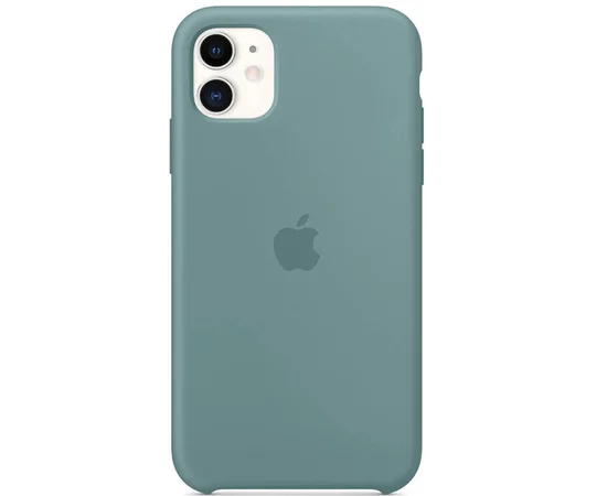 Чехол Silicone case (AAA) для Apple iPhone 11 (6.1") Зеленый / Cactus