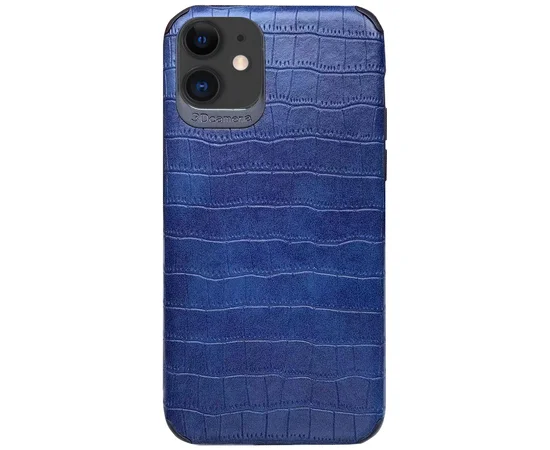 Кожаная накладка Epic Vivi Crocodile series для Apple iPhone 11 (6.1") Синий