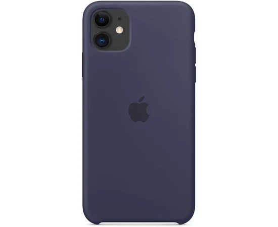 Чехол Silicone case (AAA) для Apple iPhone 11 (6.1") Синий / Midnight Blue