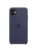 Чехол Silicone case (AAA) для Apple iPhone 11 (6.1") Синий / Midnight Blue