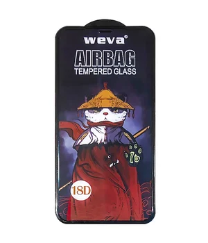 Защитное 2.5D стекло Weva AirBag (тех.пак) для Apple iPhone 11 / XR (6.1") Черный