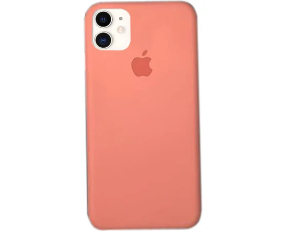 Чехол Silicone case (A) (с закрытым низом) для Apple iPhone 11 (6.1") Розовый / Flamingo