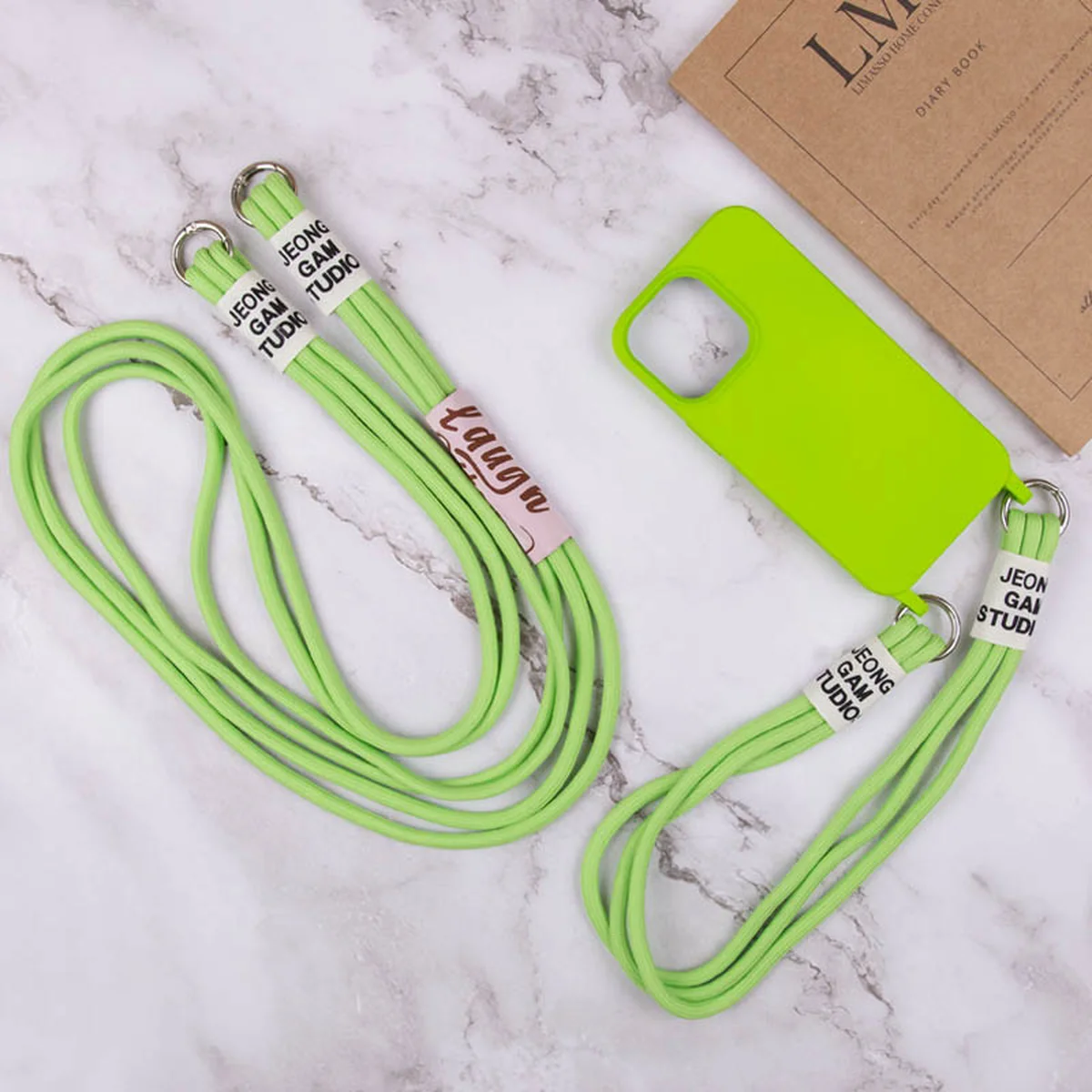 Чехол TPU two straps California для Apple iPhone 11 (6.1") Салатовый