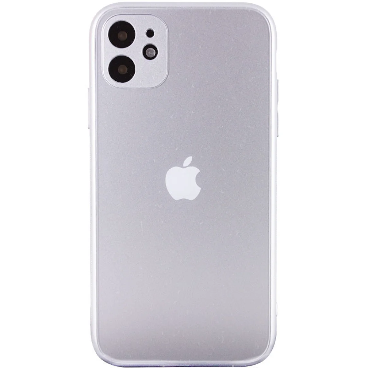TPU+Glass чехол Matte Candy Full camera для Apple iPhone 11 (6.1") Белый
