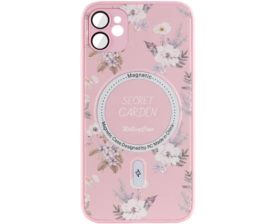 TPU+PC чехол Secret Garden with MagSafe для Apple iPhone 11 (6.1") Pink