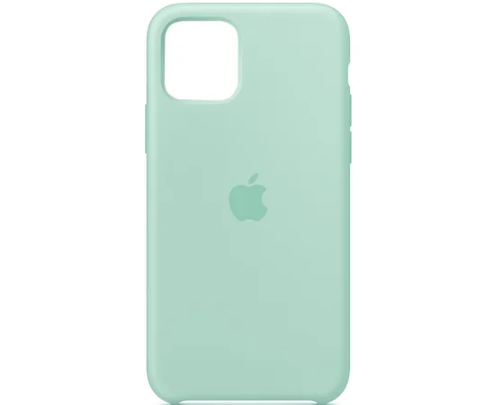 Чехол Silicone case (A) для Apple iPhone 11 (6.1") Бирюзовый / Marine Green