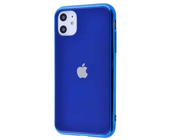 TPU+Glass чехол Glamor для Apple iPhone 11 (6.1") Синий
