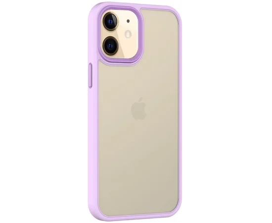 TPU+PC чехол Metal Buttons для Apple iPhone 11 (6.1") Сиреневый