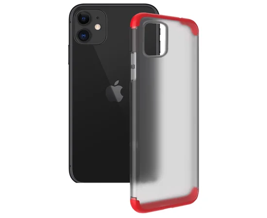 Матовая PC накладка GKK LikGus 360 градусов для Apple iPhone 11 (6.1") Красный
