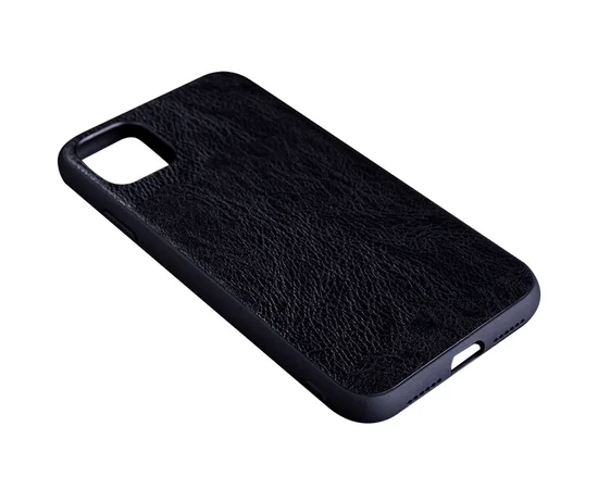 Кожаный чехол PU Retro classic для Apple iPhone 11 (6.1") Черный
