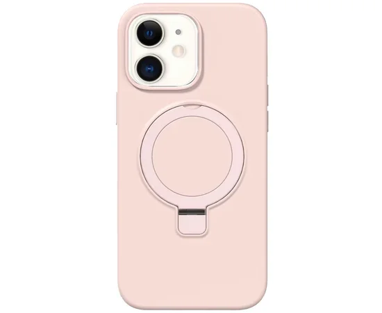 Чехол Silicone Case Full Protective NO LOGO with Ring для Apple iPhone 11 (6.1") Pink