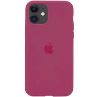 Чехол Silicone Case Full Protective (AA) для Apple iPhone 11 (6.1") Красный / Rose Red