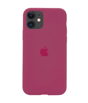 Чохол Silicone Case Full Protective (AA) для Apple iPhone 11 (6.1 ") Червоний / Rose Red