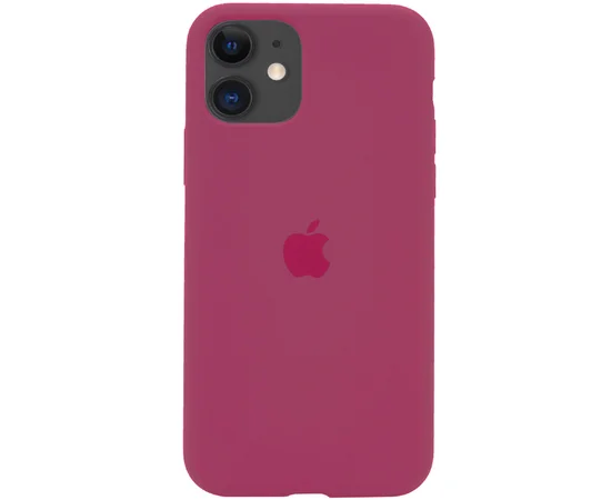 Чохол Silicone Case Full Protective (AA) для Apple iPhone 11 (6.1 ") Червоний / Rose Red