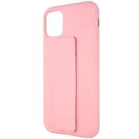 Чехол Silicone Case Hand Holder для Apple iPhone 11 (6.1") Розовый / Pink