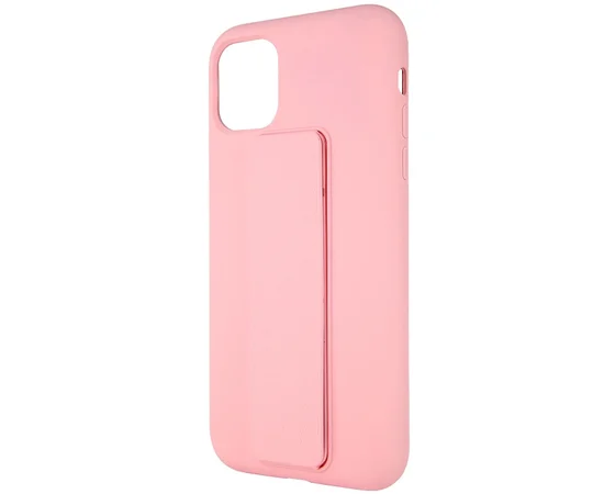 Чехол Silicone Case Hand Holder для Apple iPhone 11 (6.1") Розовый / Pink