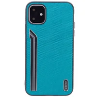 TPU чохол SHENGO Textile series для Apple iPhone 11 (6.1 ") Зелений