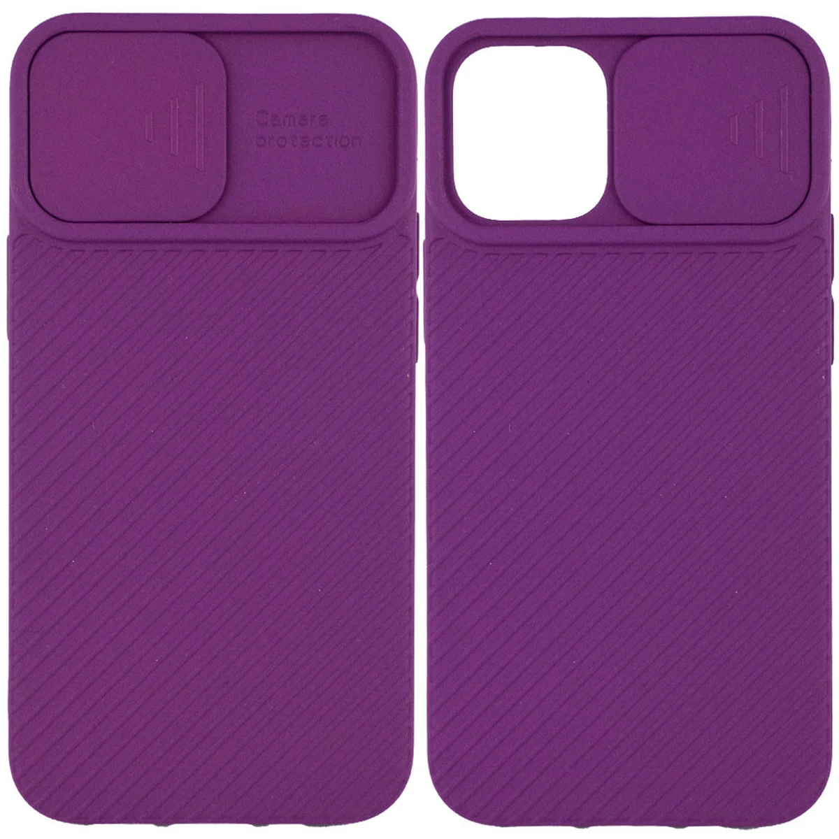 Чохол Camshield Square TPU зі шторкою для камери для Apple iPhone 11 (6.1 ") Фіолетовий