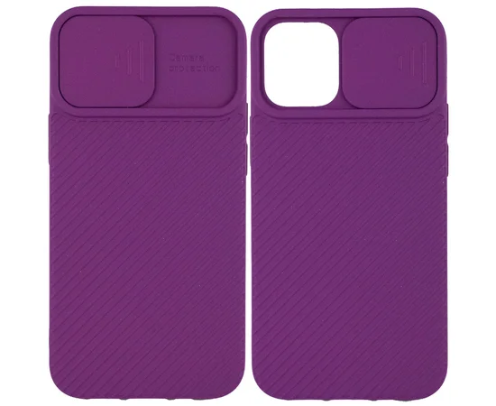 Чехол Camshield Square TPU со шторкой для камеры для Apple iPhone 11 (6.1") Фиолетовый