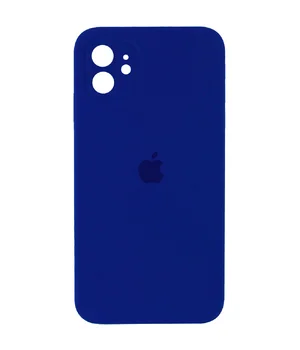 Чехол Silicone Case Square Full Camera Protective (AA) для Apple iPhone 11 (6.1") Синий / Deep navy