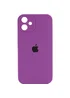 Чехол Silicone Case Square Full Camera Protective (AA) для Apple iPhone 11 (6.1") Фиолетовый / Grape