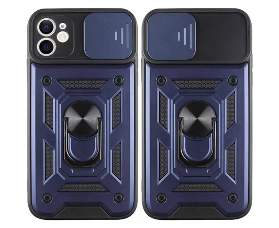 Чехол Ummi Camshield Serge Ring для Apple iPhone 11 (6.1") Синий