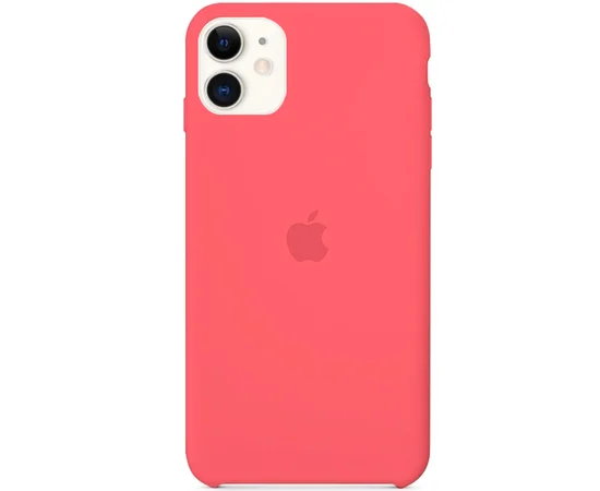Чехол Silicone Case (AA) для Apple iPhone 11 (6.1") Арбузный / Watermelon red