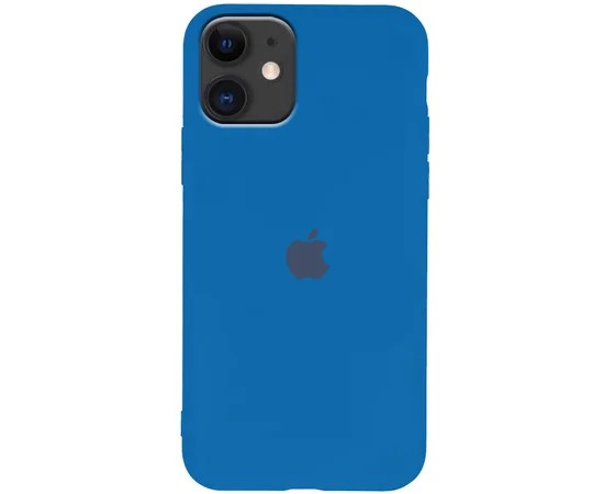 Чехол Silicone Case Slim Full Protective для Apple iPhone 11 (6.1") Синий / Blue