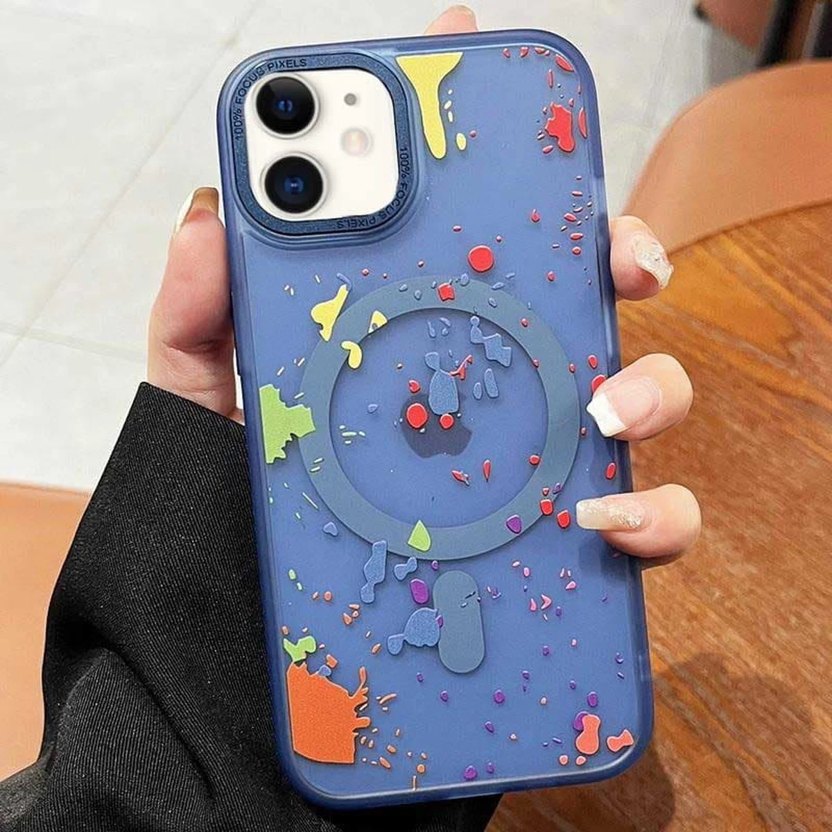 Чехол TPU+PC Flush with MagSafe для Apple iPhone 11 (6.1") Dark blue