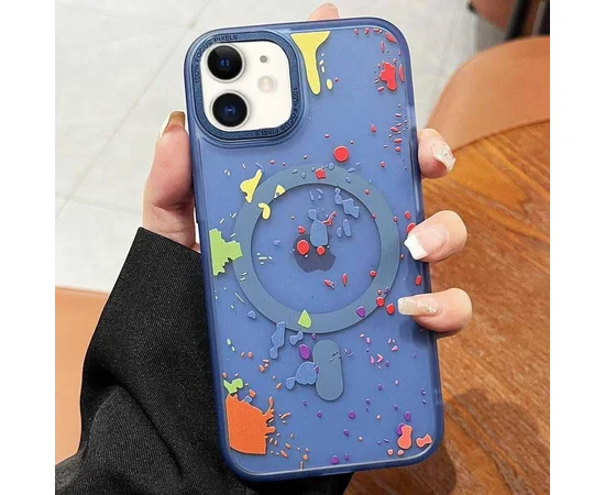 Чохол TPU+PC Flush with MagSafe для Apple iPhone 11 (6.1") Dark blue