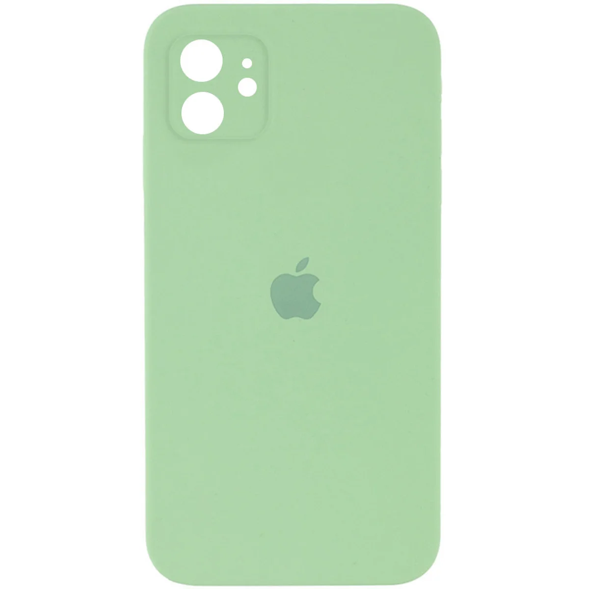 Чехол Silicone Case Square Full Camera Protective (AA) для Apple iPhone 11 (6.1") Мятный / Mint